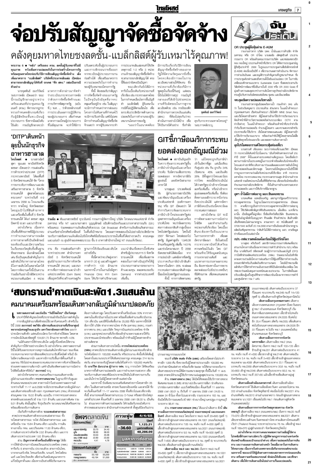 ฉบับวันที่ 7 เมษายน 2568