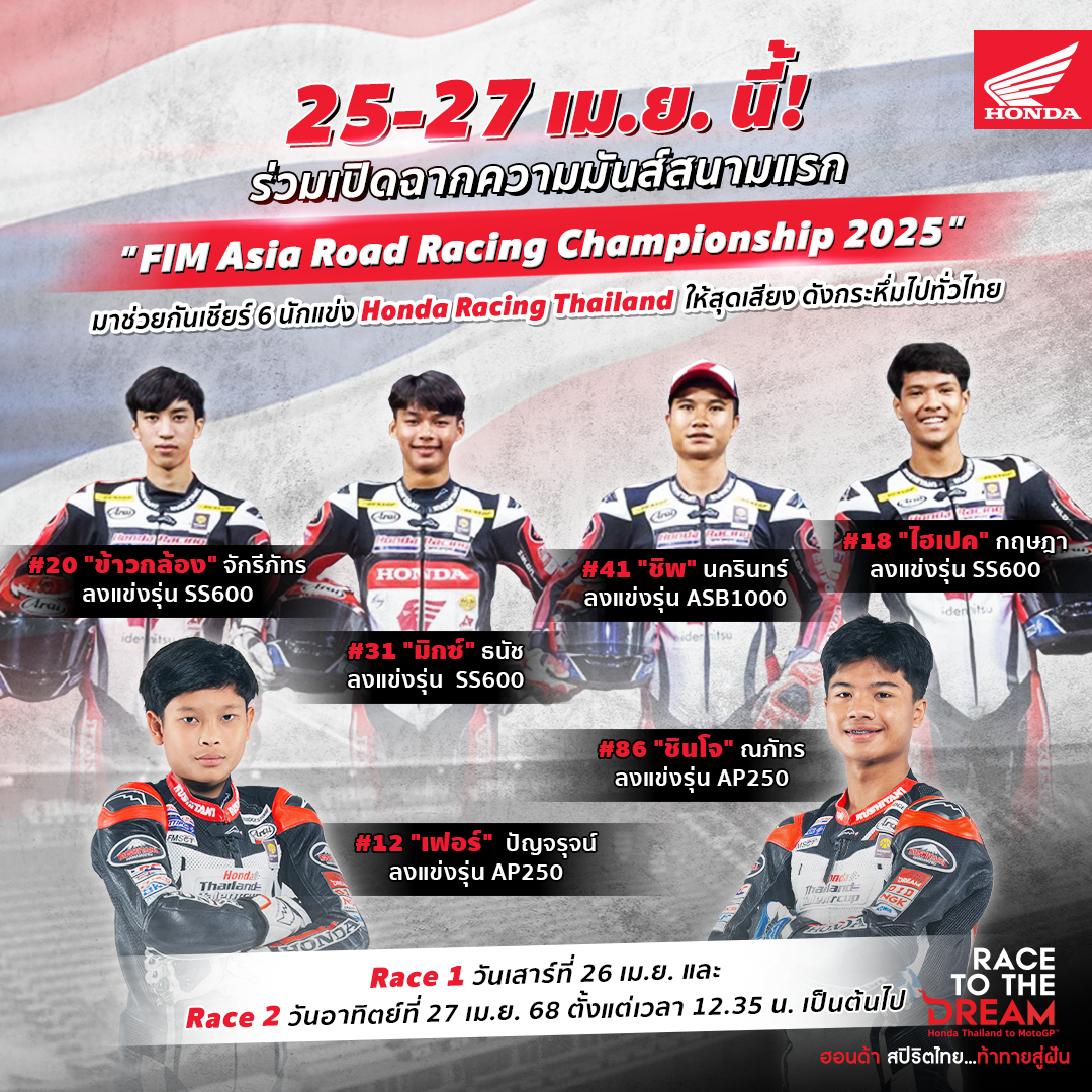 Honda ARRC 2025 สนามโฮมเรซ