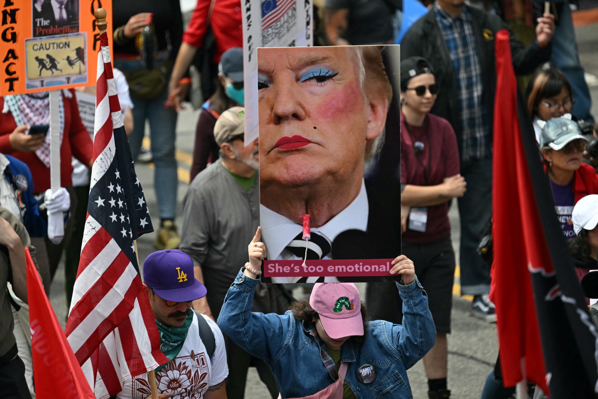 May Day demonstrations in various US cities.