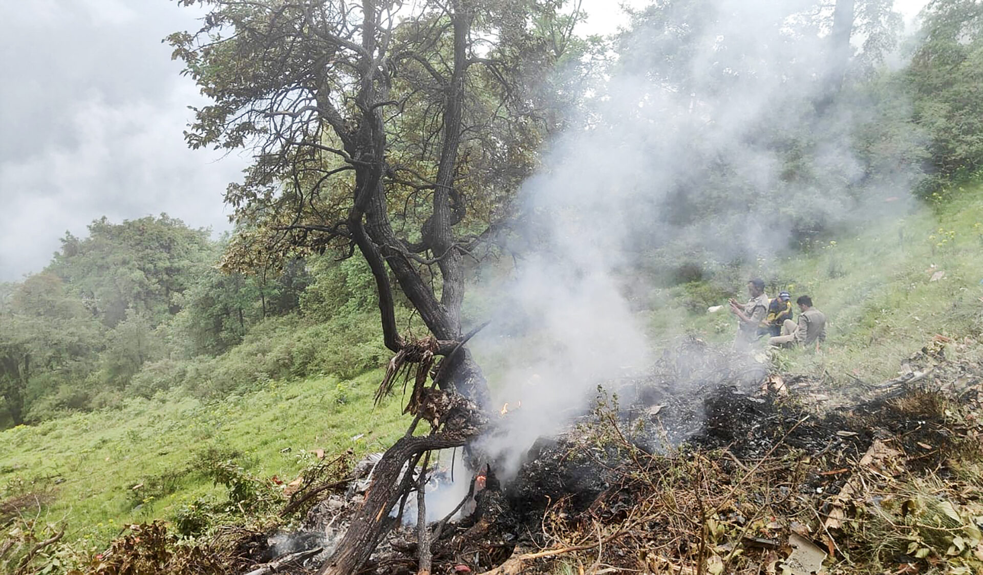 INDIA-AVIATION-CRASH-HELICOPTER