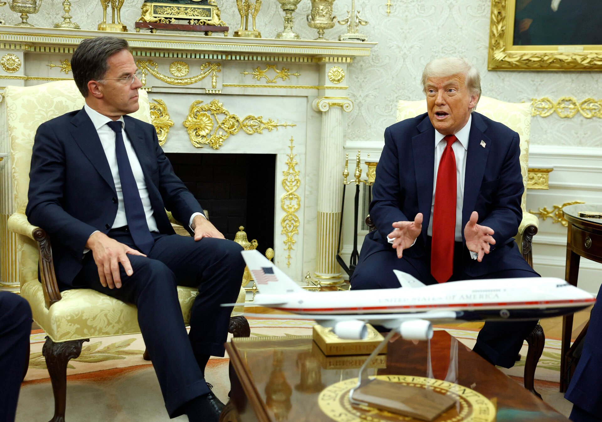 President Trump Meets With NATO Secretary General Rutte At The White House
