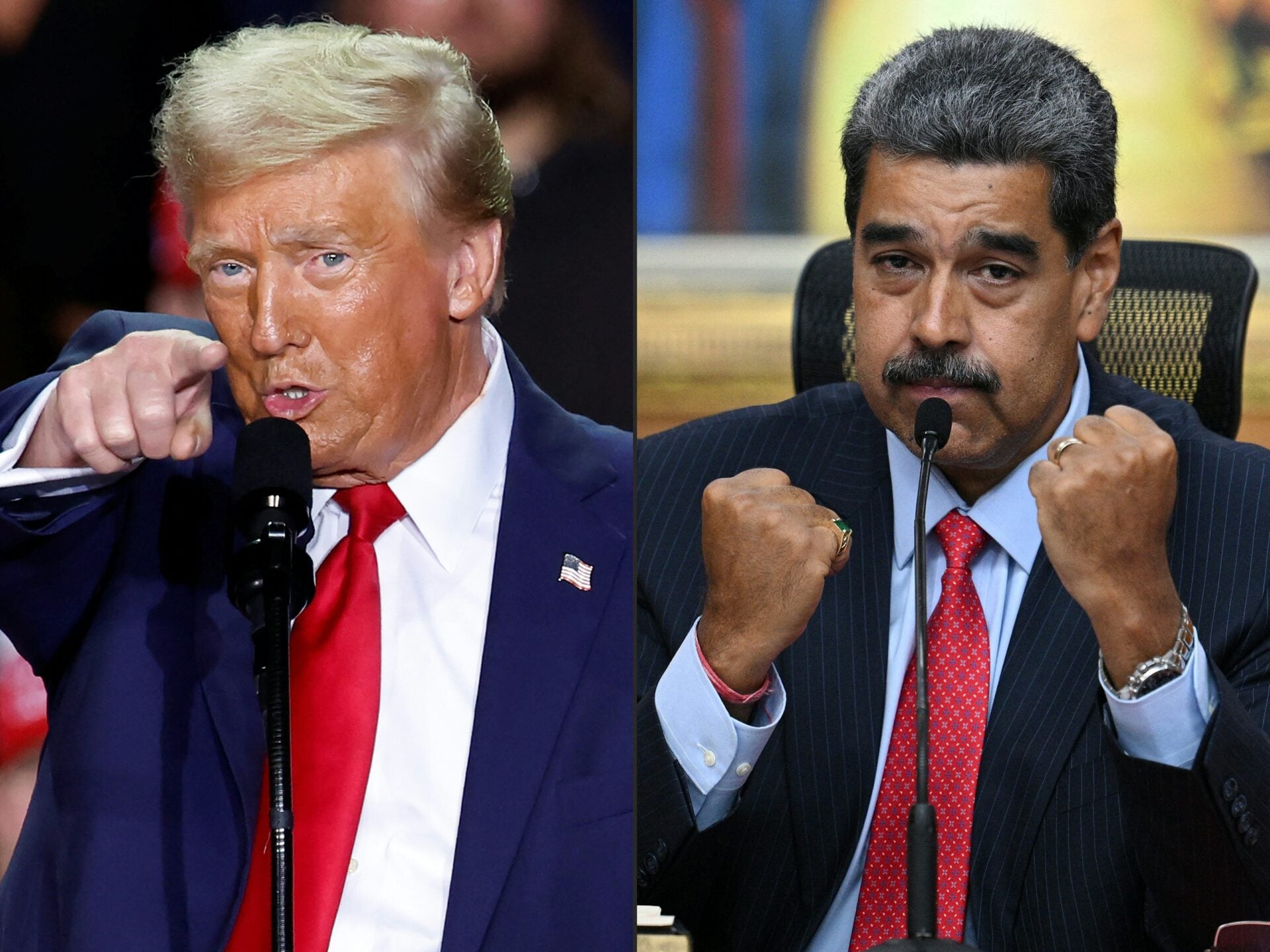 COMBO-US-VENEZUELA-POLITICS-TRUMP-MADURO