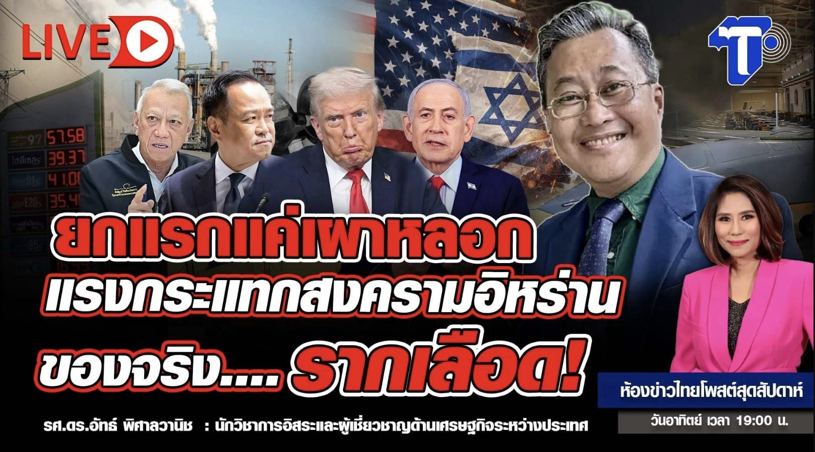 ยกแรกแค่เผาหลอก แรงกระแทกสงคราม อิหร่าน ของจริง…รากเลือด! | ห้องข่าวไทยโพสต์สุดสัปดาห์