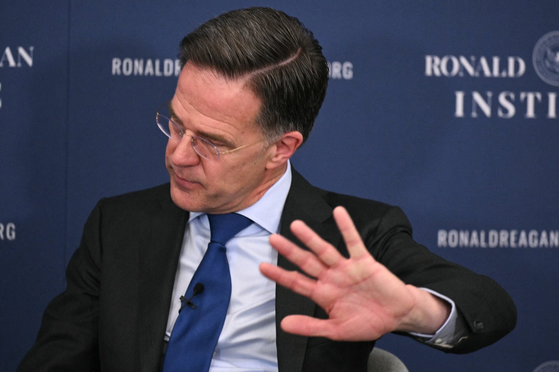 NATO Secretary General Mark Rutte delivers speech at the Reagan Presidential Foundation Institute