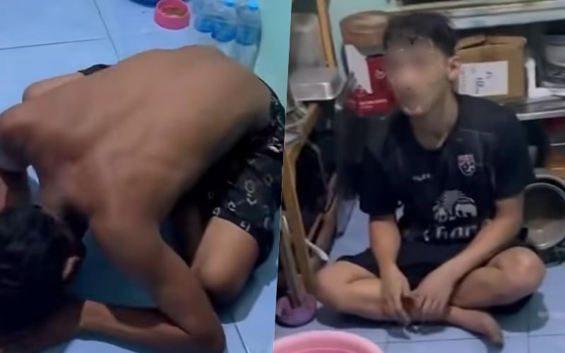 ระทึก! โจ๋ถือมีดไล่ฟันกัน หนีตายบุกครัวชาวบ้าน