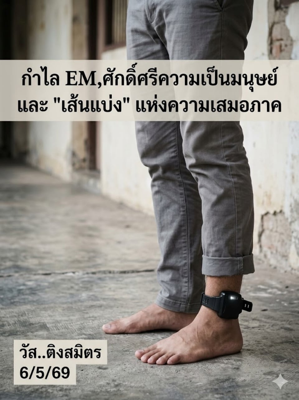 อดีตผู้พิพากษาชำแหละชัดๆ เรื่องกำไล EM กับศักดิ์ศรีความเป็นมนุษย์