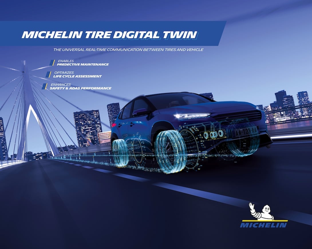 ‘มิชลิน’ เปิดตัวเทคโนโลยีแบบจำลองยางเสมือนจริง UNIVERSAL TIRE DIGITAL TWIN