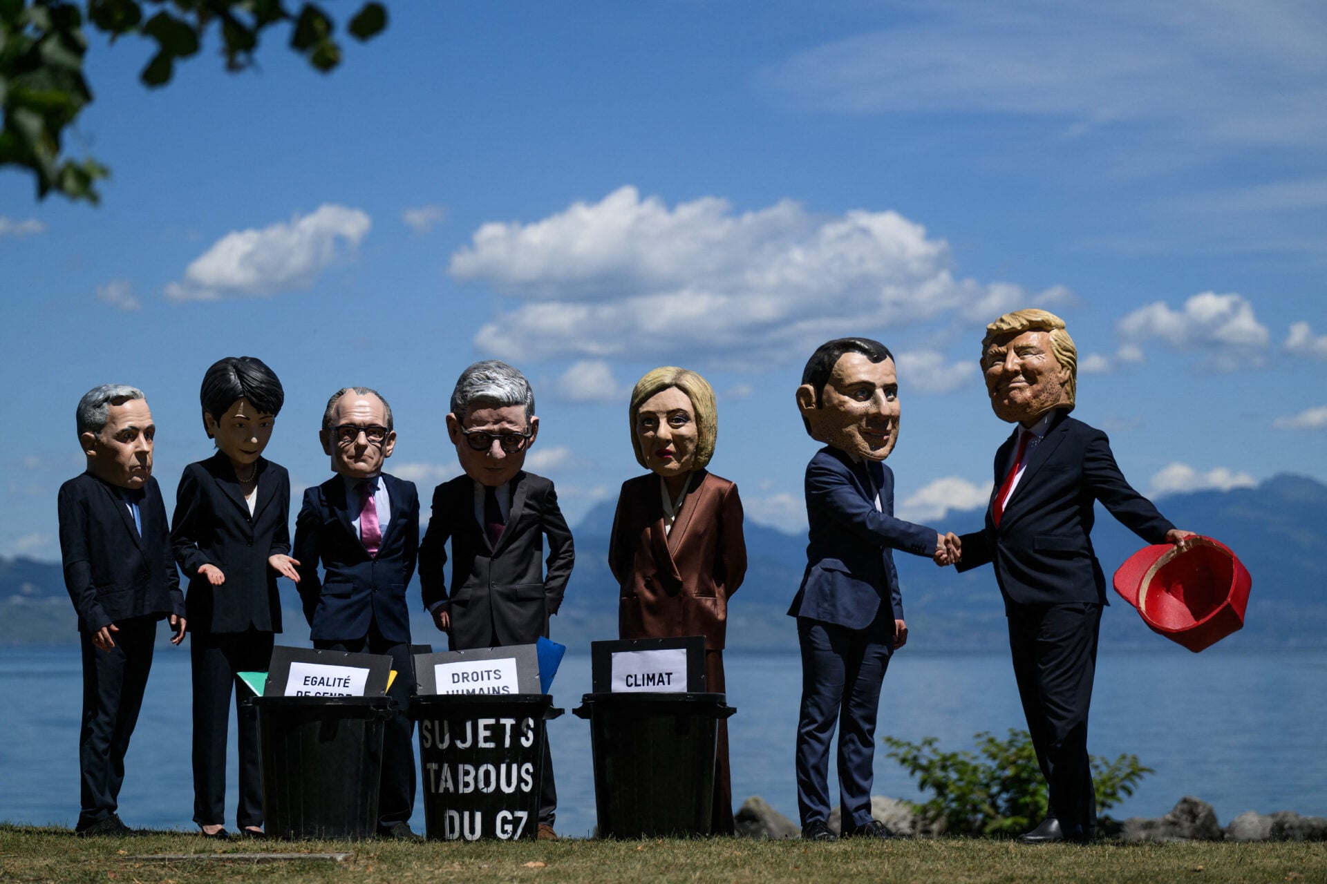 FRANCE-G7-POLITICS-SUMMIT-OXFAM-PROTEST
