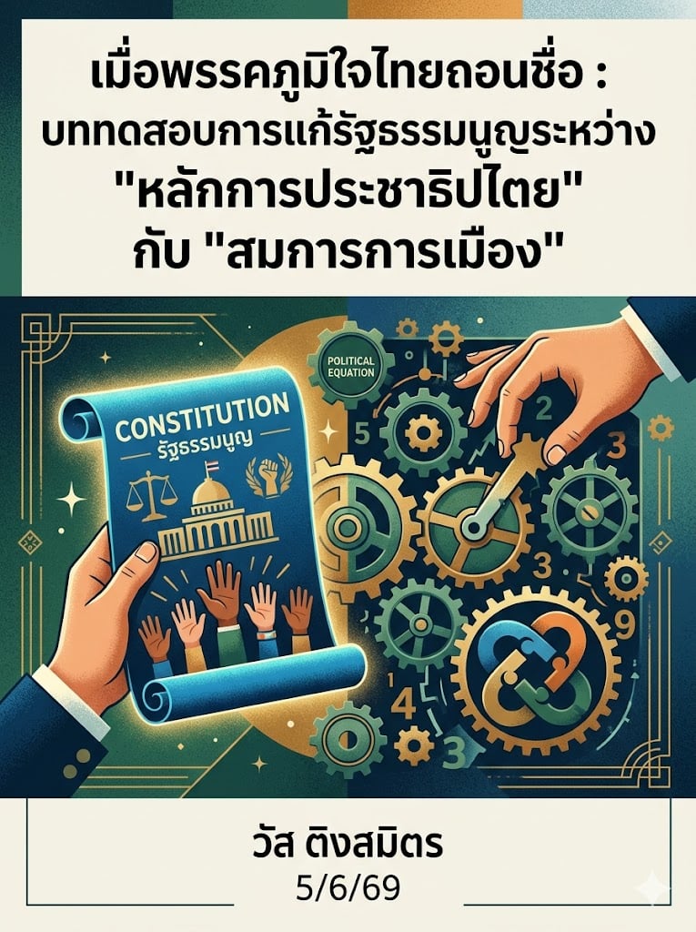 เมื่อ ‘ภูมิใจไทย’ ถอนชื่อ บททดสอบการแก้รธน.ระหว่าง ‘หลักการประชาธิปไตย’ กับ ‘สมการการเมือง’
