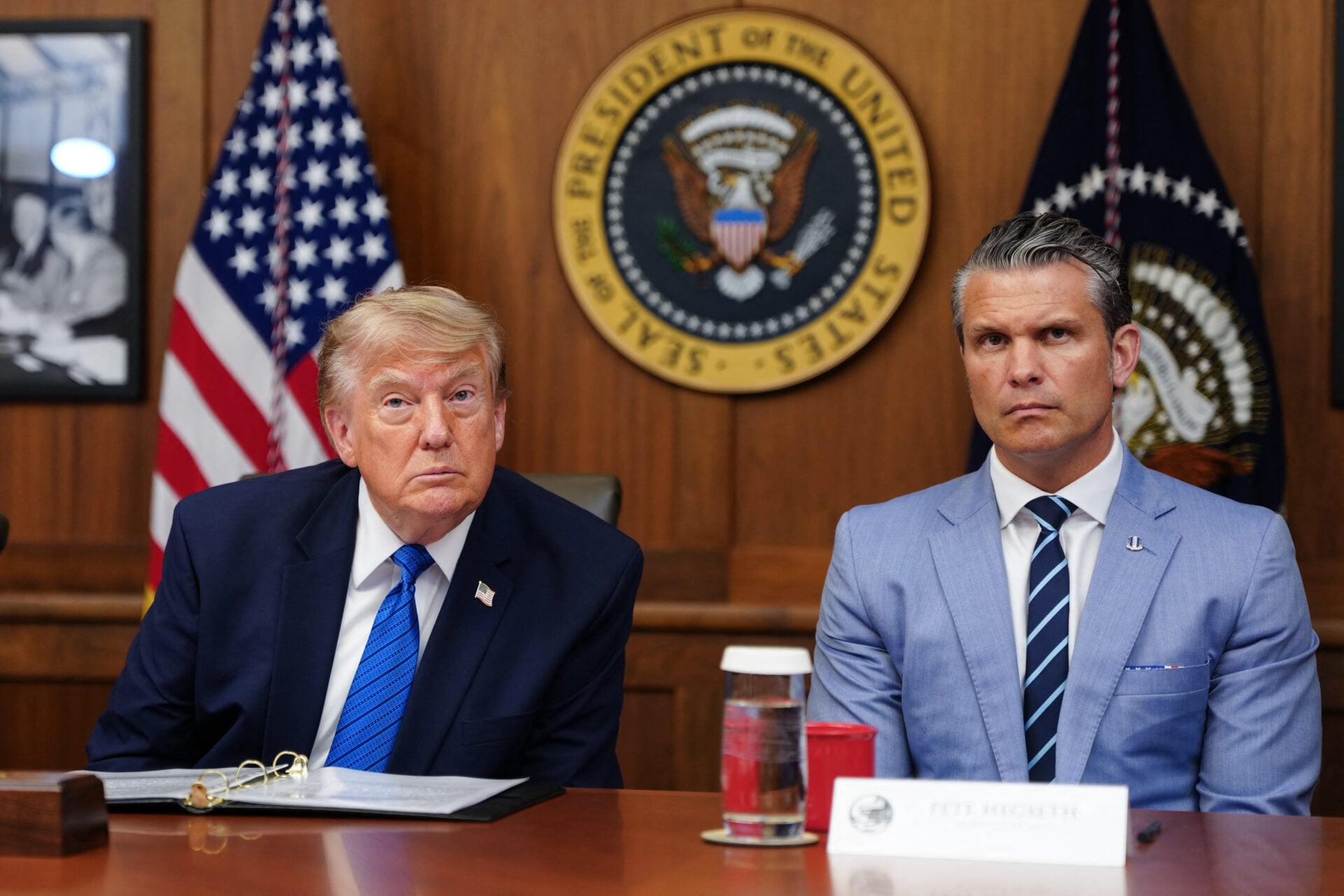 US President Donald Trump holds cabinet meeting