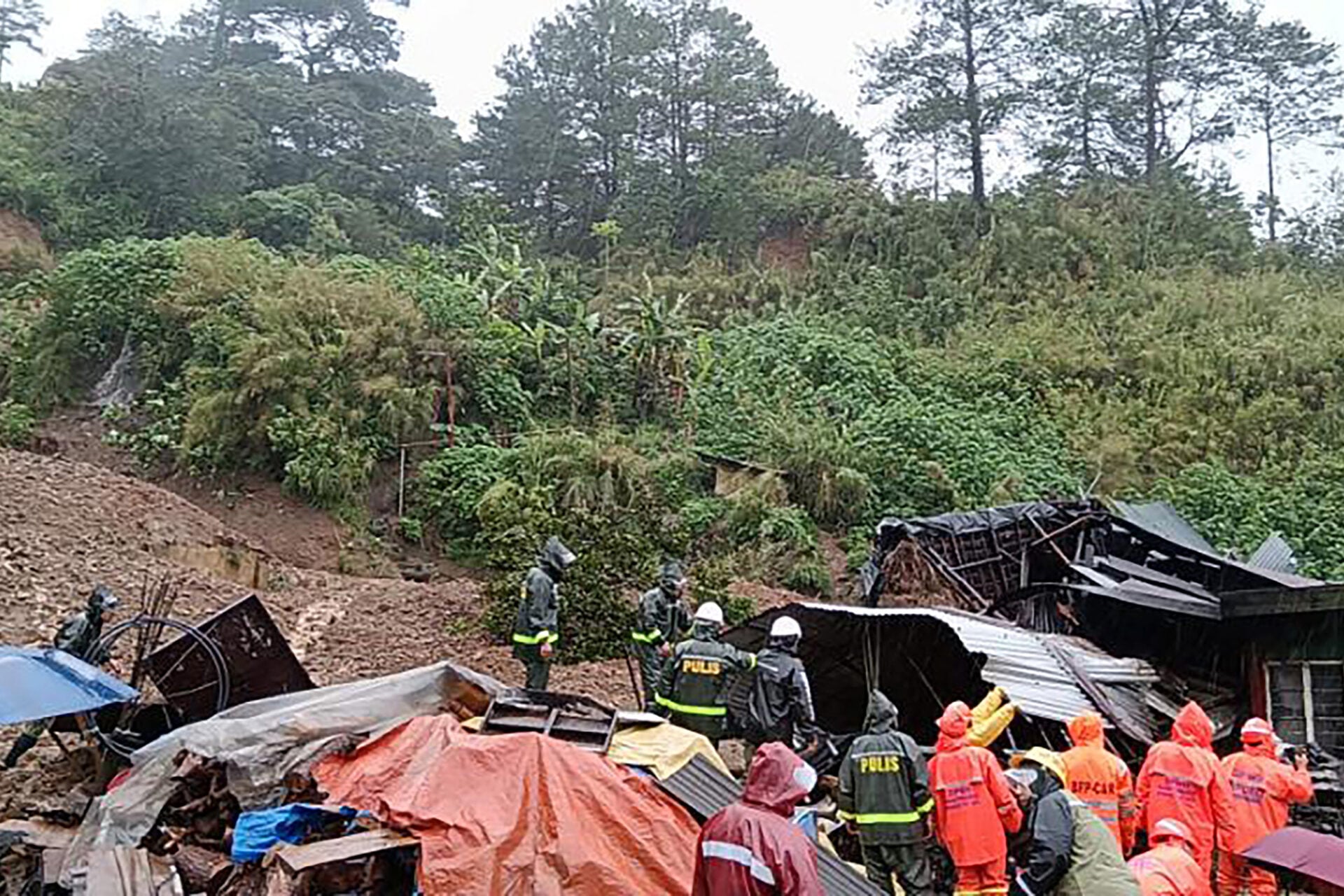 PHILIPPINES-WEATHER-LANDSLIDE