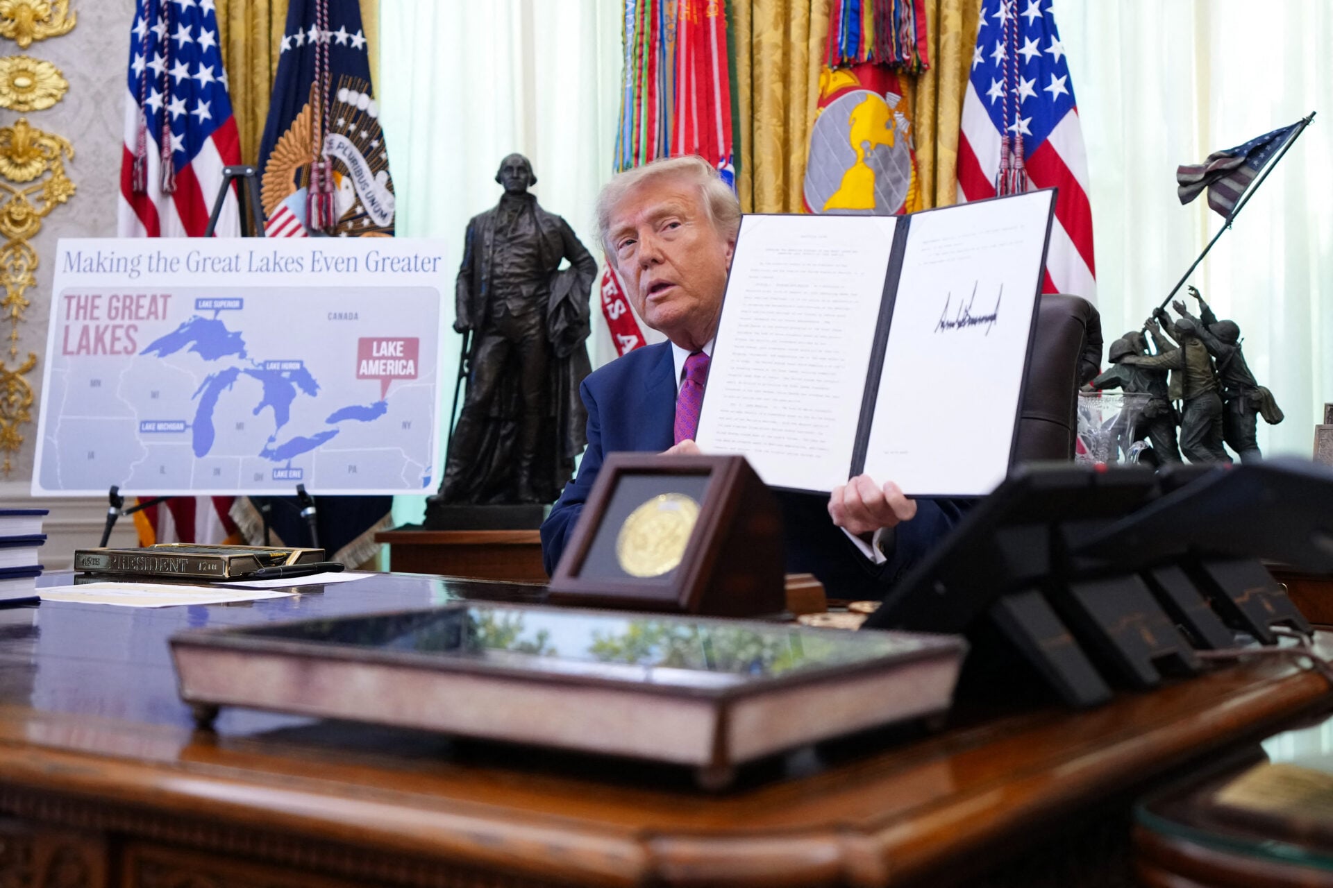 President Trump Signs Executive Order To Rename Lake Ontario as