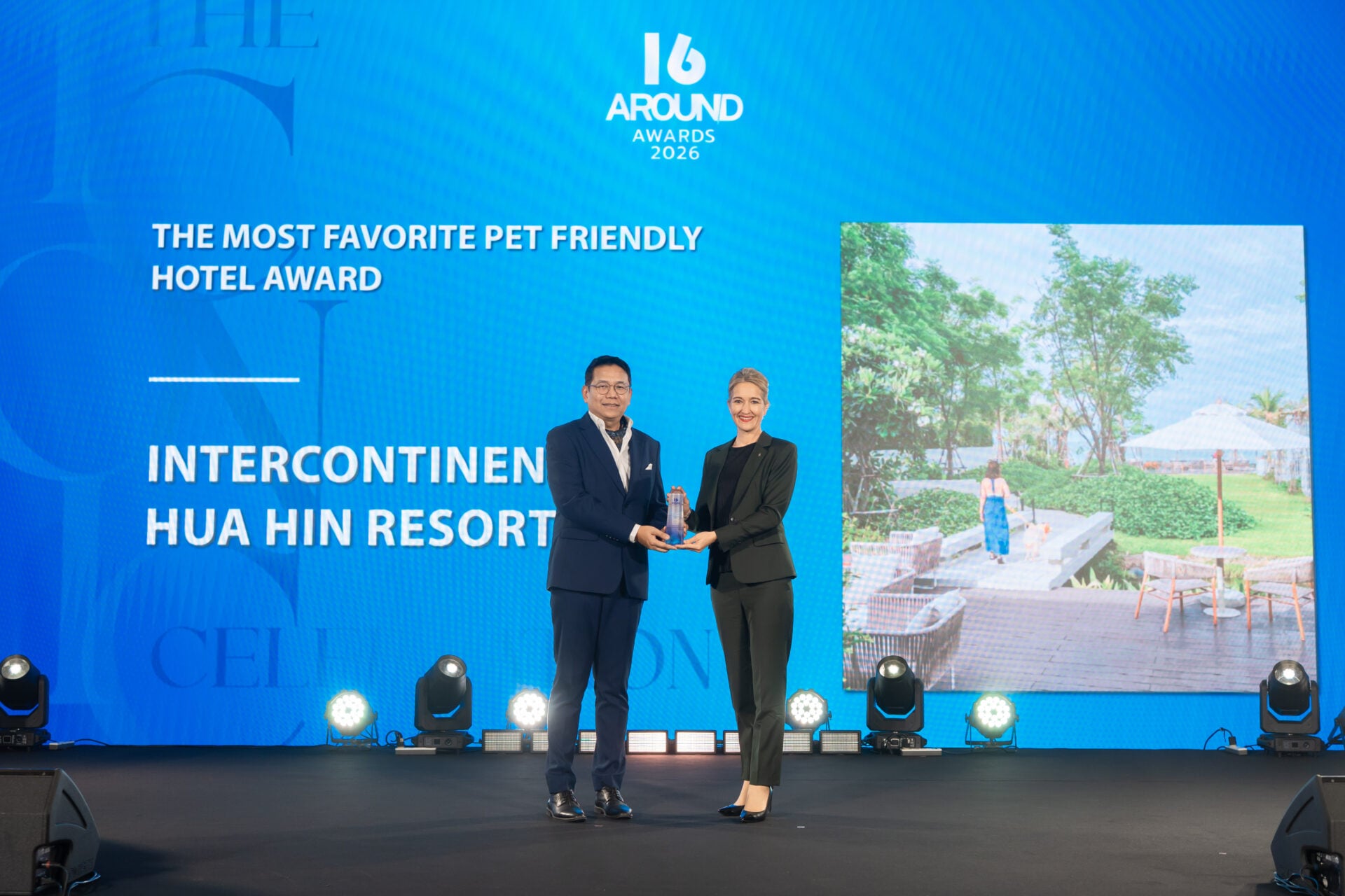 โรงแรมอินเตอร์คอนติเนนตัล หัวหิน รีสอร์ท คว้ารางวัล MOST FAVORITE PET-FRIENDLY HOTEL จาก 16TH AROUND AWARDS 2026