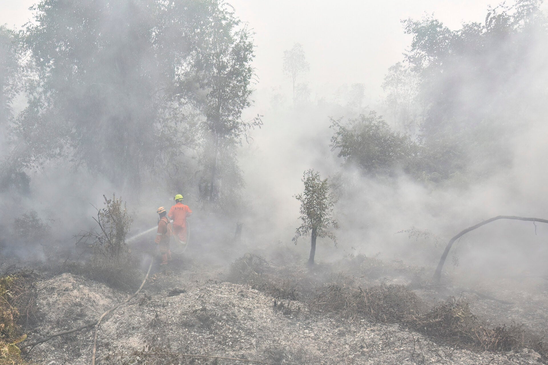 INDONESIA-POLLUTION-ENVIRONMENT-FIRE