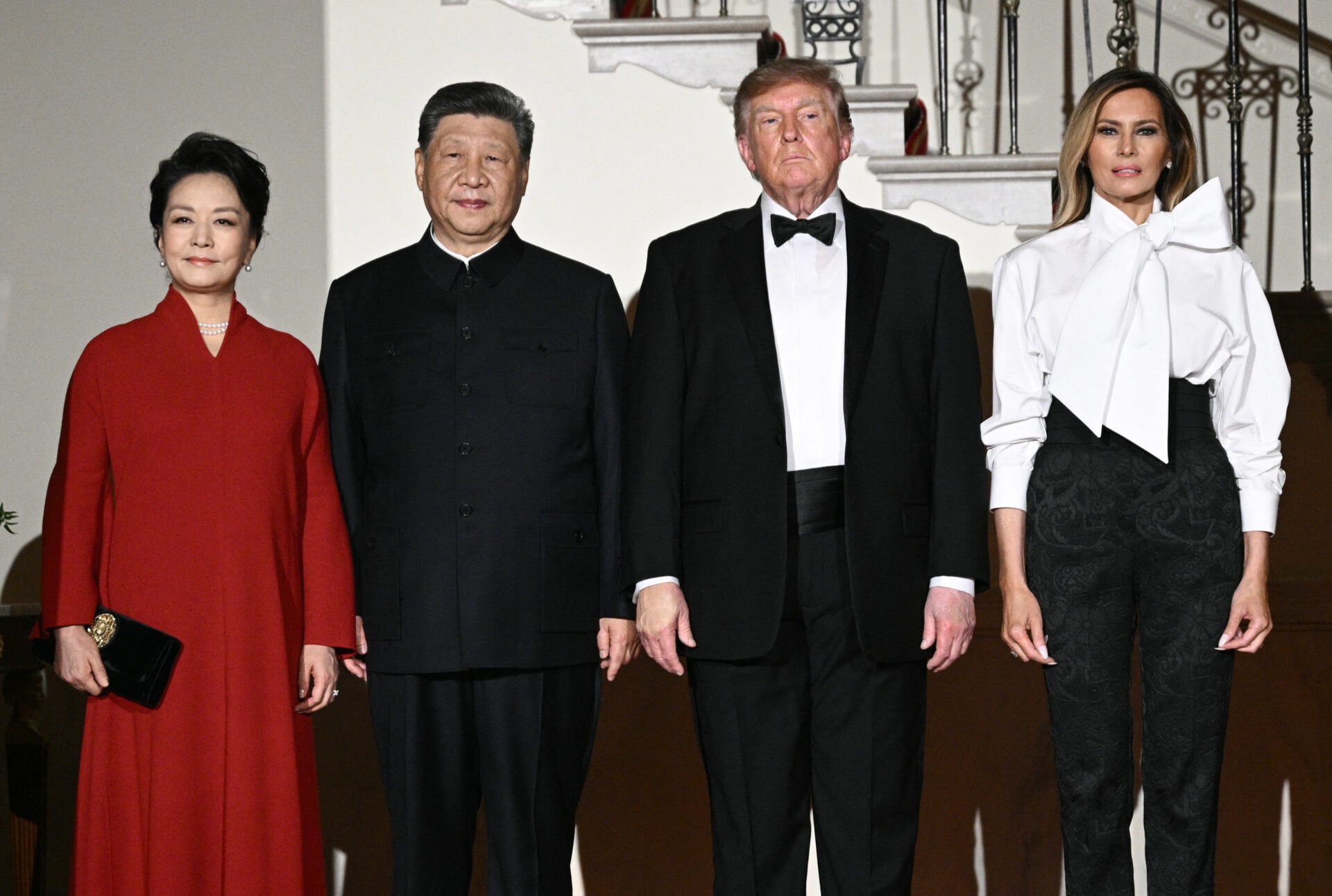 Chinese president Xi Jinping meets Donald Trump at the White House